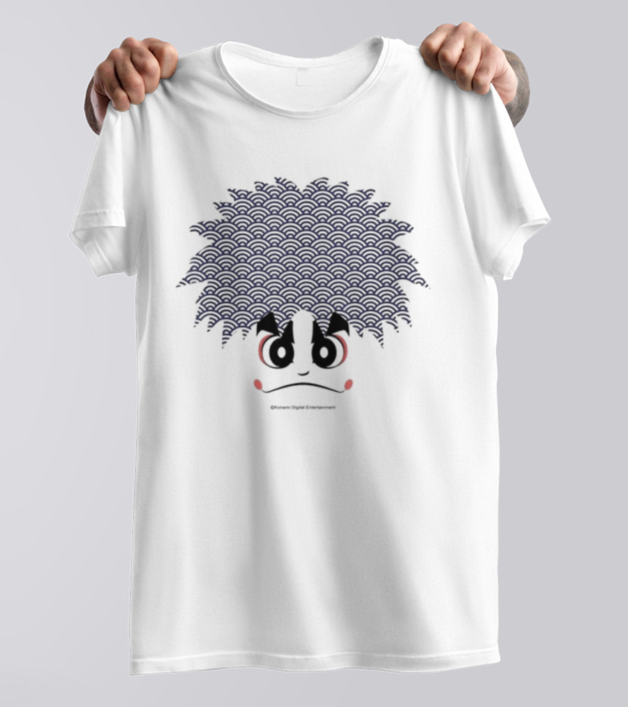 Kit Ellis Wearing Gare Goemon Konami Digital Entertainment Character Face T-Shirt