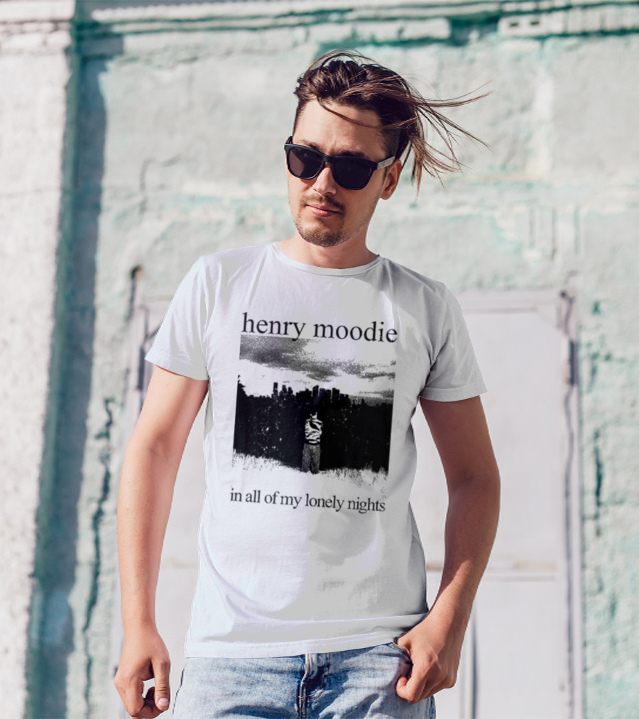 Henry Moodie In All Of My Lonely Nights Dark Skyline Scene T-Shirt