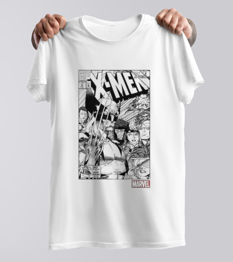 Classic Marvel Comic X-Men Wolverine Team Cover T-Shirt