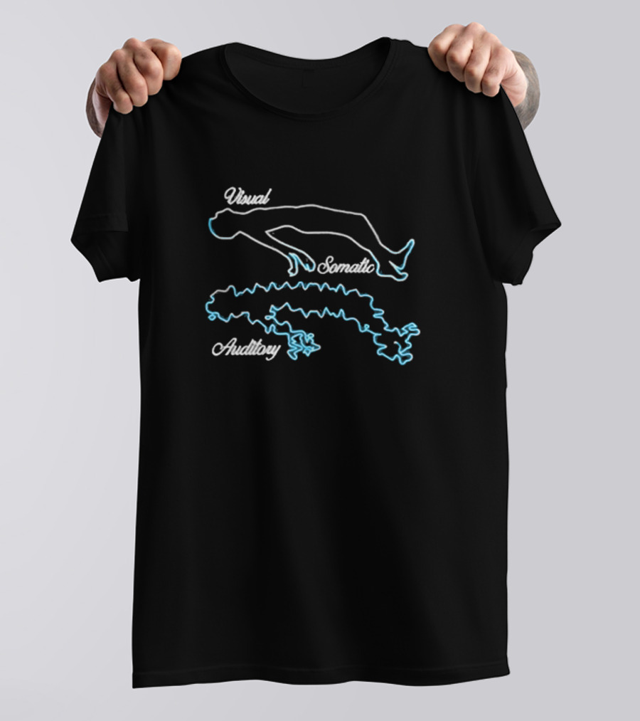 Visual Somatic Auditory Neon Outline T-Shirt