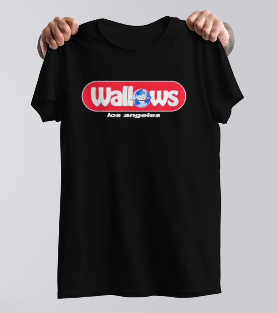 Wallows Los Angeles With Globe Graphic Circle T-Shirt