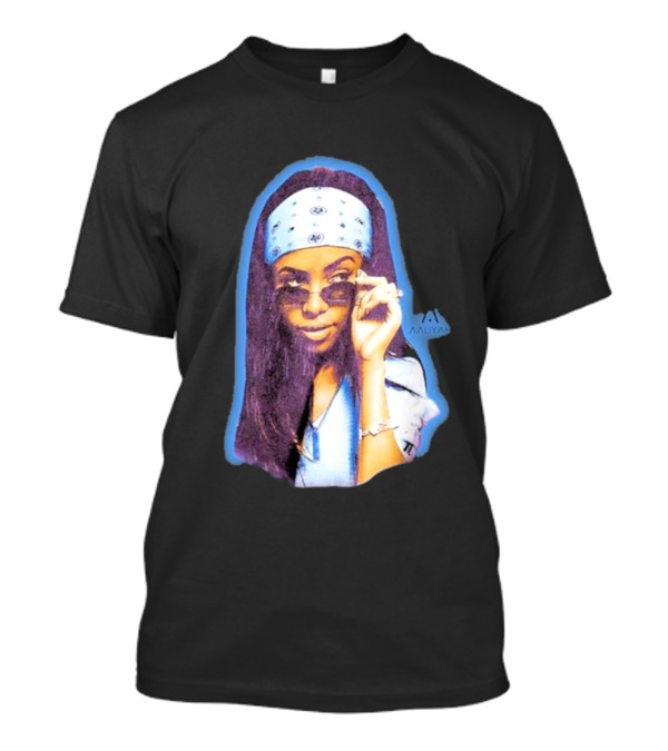 Zayn Malik Aaliyah Bandana Sunglasses Airbrush Purple T-Shirt