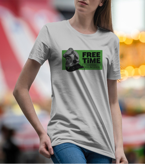 FREE TIME Official Recordings Ruel Merchandise Astronaut Helmet T-Shirt