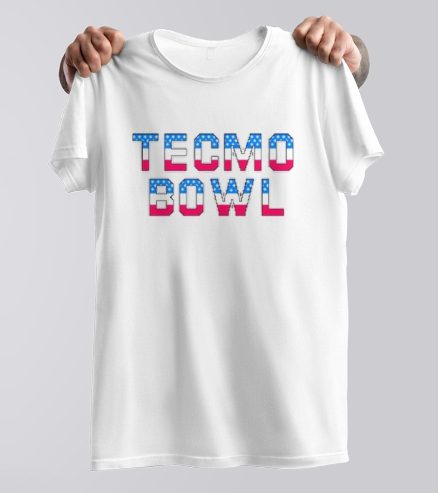 Kyle Brandt Tecmo Bowl USA Flag T-Shirt