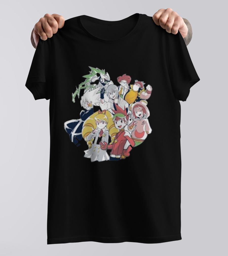Mega Man Star Force Allies Heroes And Characters T-Shirt