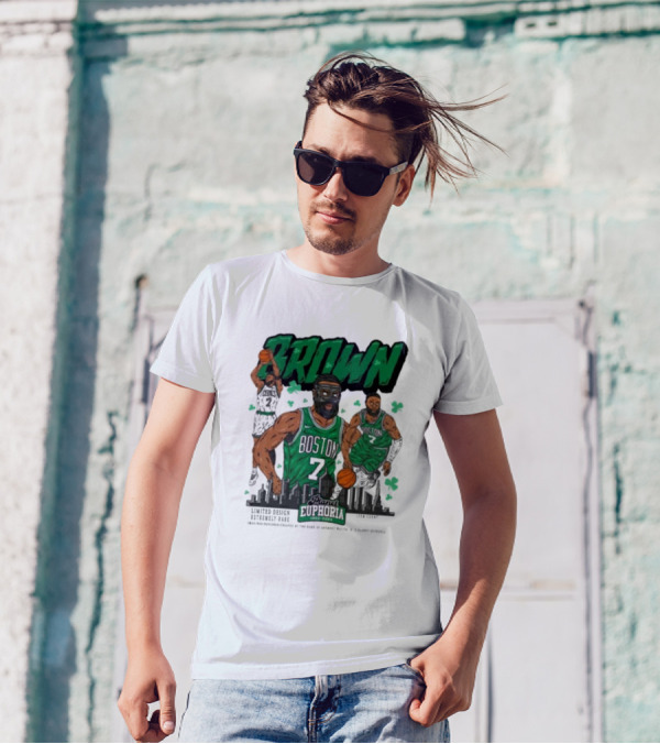 Boston Celtics Jaylen Brown Exclusive Basketball Planet Euphoria T-Shirt