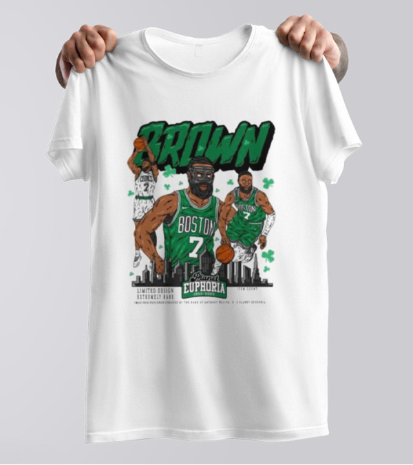 Boston Celtics Jaylen Brown Exclusive Basketball Planet Euphoria T-Shirt