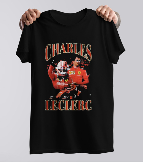 Charles Leclerc Ferrari Racing Team Driver F1 Legend T-Shirt
