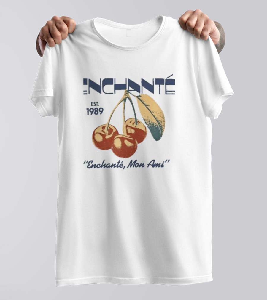 Daniel Ricciardo Enchante Est 1989 Enchanté Mon Ami Cherries T-Shirt