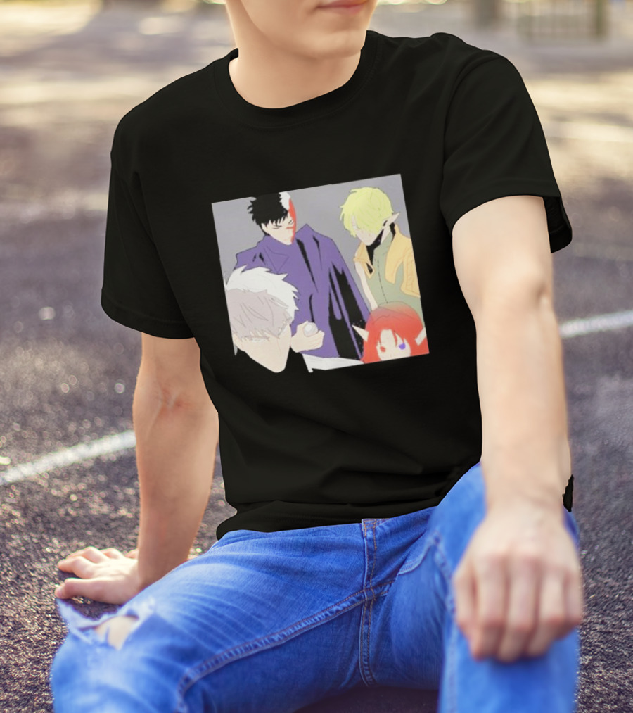 Anime Elf Kingdom Mysterious Characters Quartet T-Shirt