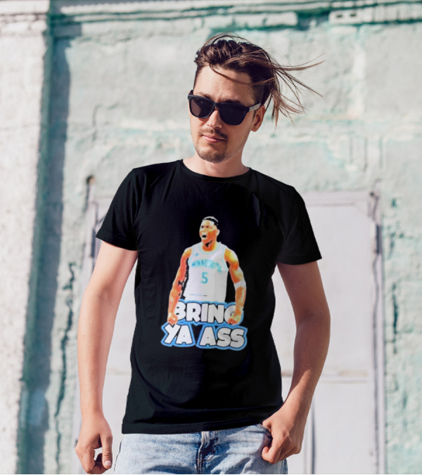 Anthony Edwards Bring Ya Ass Playoff Minnesota Basketball T-Shirt