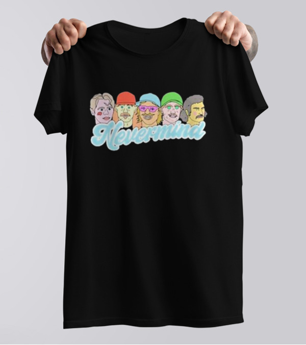 Nevermind Between You And Me Illustrated Faces T-Shirt