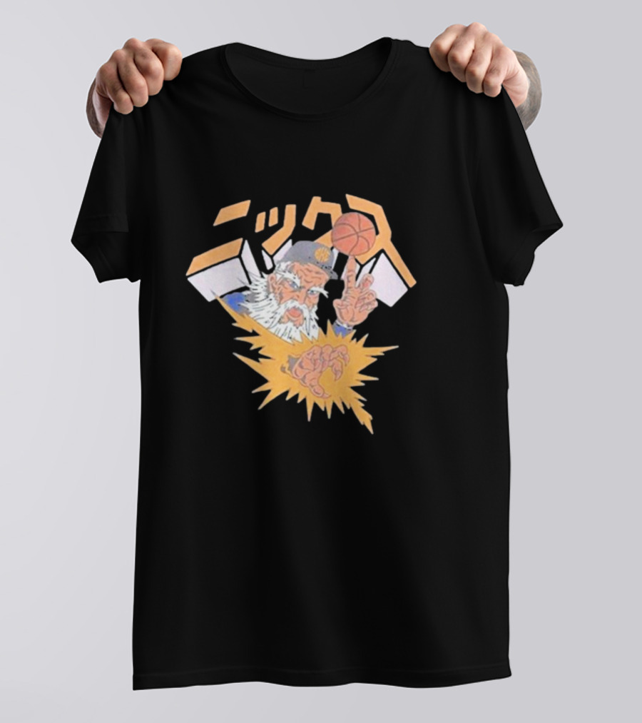 Big Knick Energy Anime Knicks Wizard Basketball Wizardry In Japanese T-Shirt