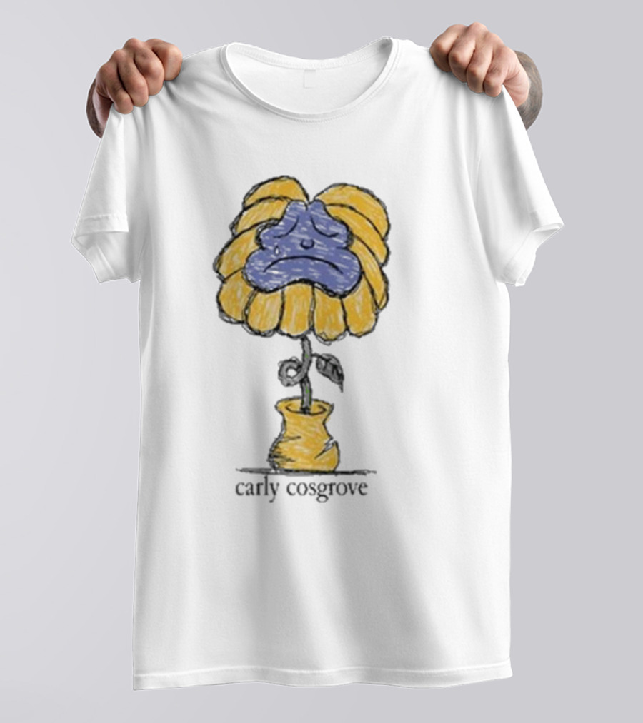 Carly Cosgrove Sad Face Flowerpot T-Shirt