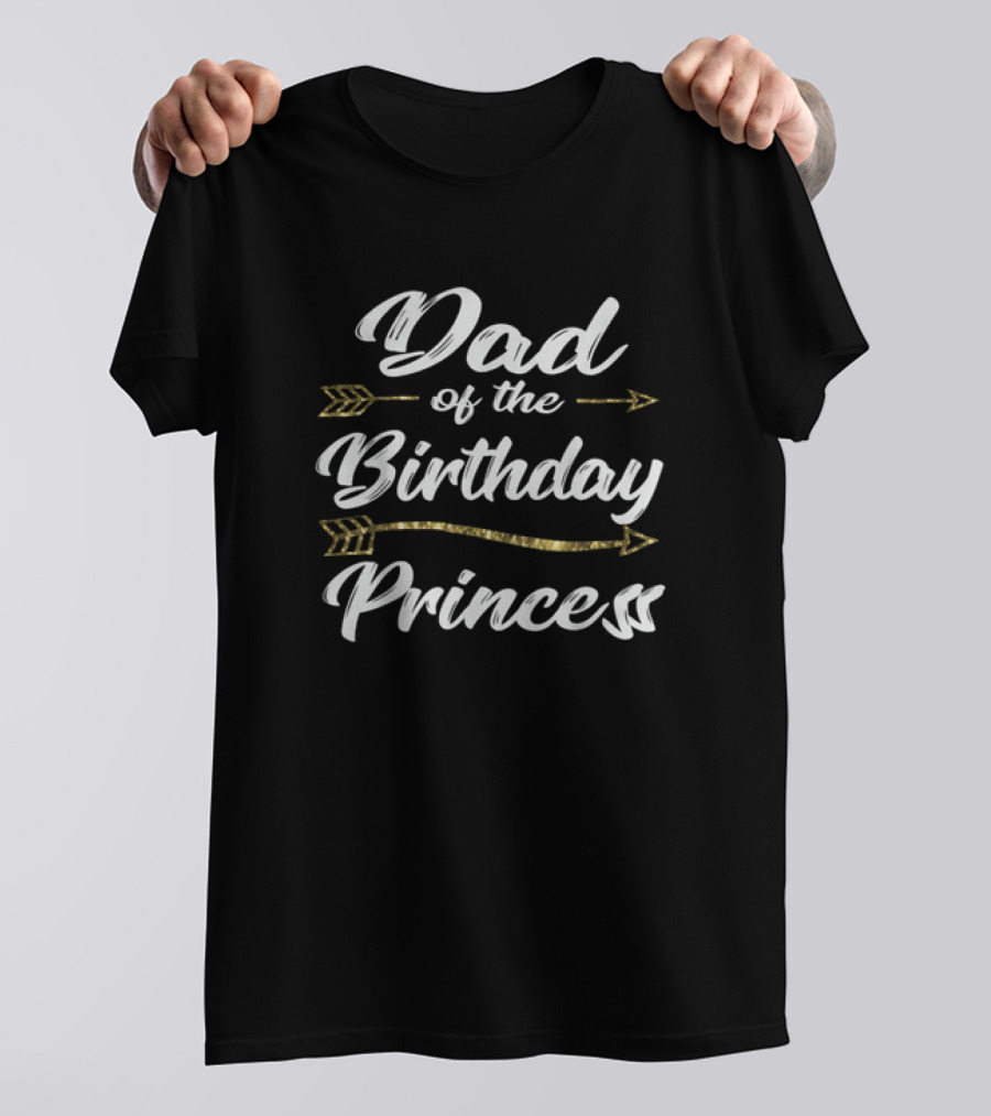 Dad Of The Birthday Princess Father Daddy Papa Men's T-Shirt