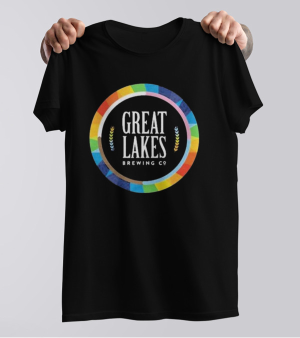 Great Lakes Brewing Co Rainbow Pride Circle T-Shirt