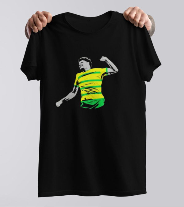 GS17 Gabriel Sara Norwich Football Celebration Iconic Stripes T-Shirt