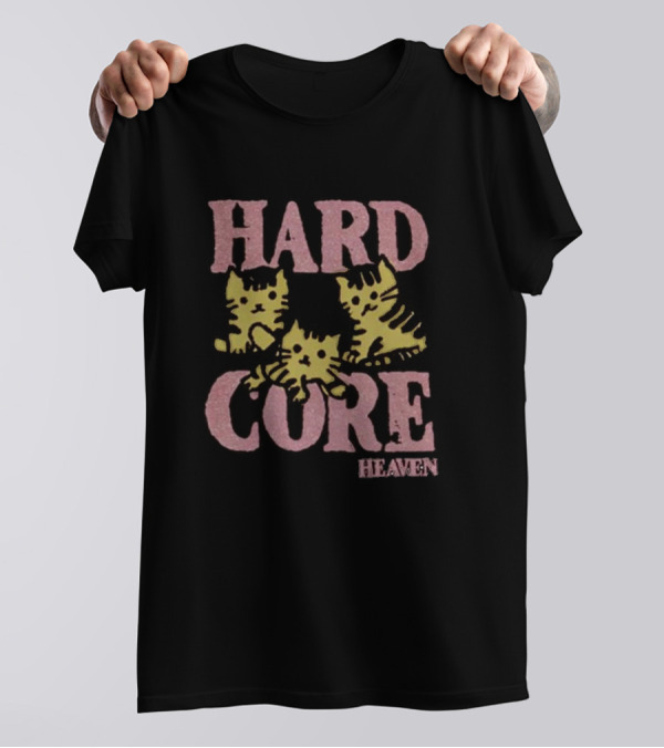 Hard Core Heaven Cat Trio T-Shirt
