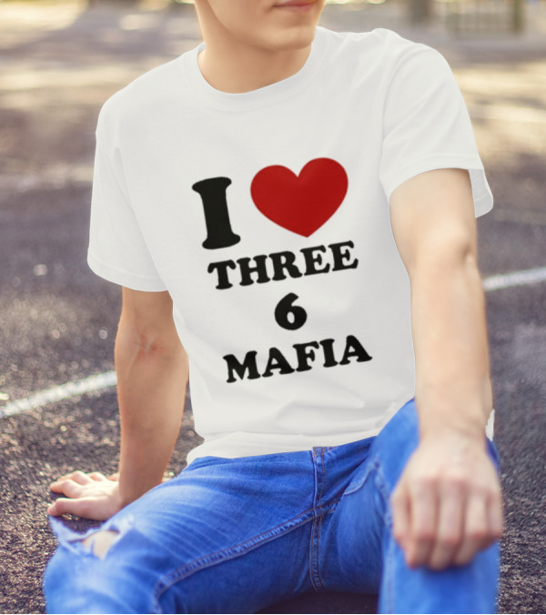 I Love Heart Three 6 Mafia T-Shirt