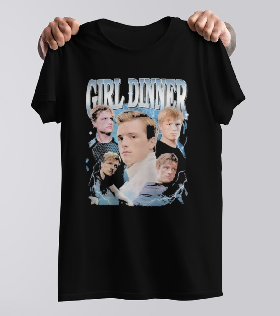 Girl Dinner Josh Hutcherson Collage Multiple Expressions T-Shirt