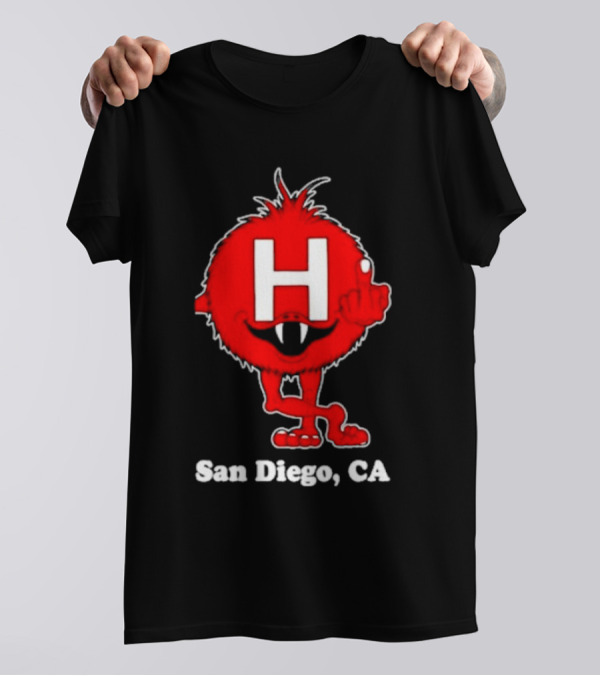 Alex Pardee H Red Monster San Diego CA T-Shirt