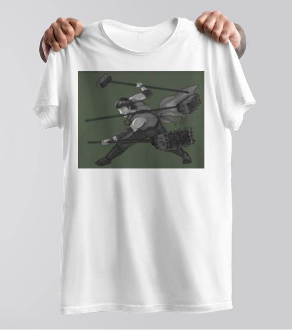 Three Broom Stance Cosplay Zoro T-Shirt