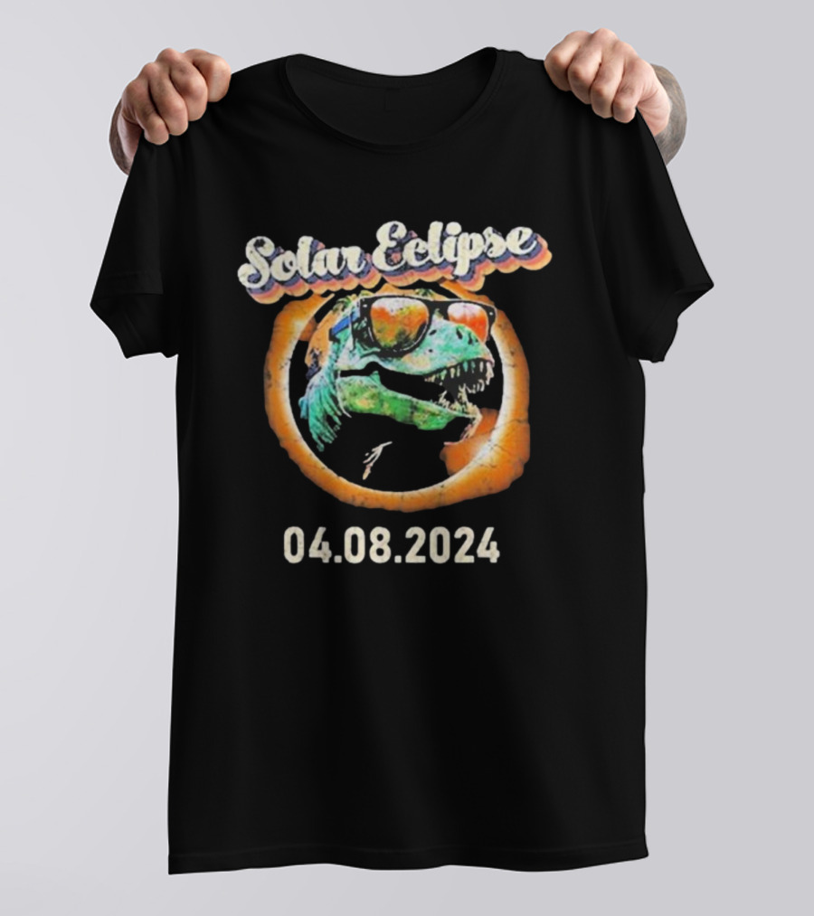 Solar Eclipse T-Rex April 8 T-Shirt