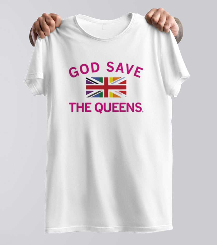GOD SAVE THE QUEENS Pride Union Jack T-Shirt