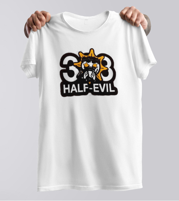 388 Half-Evil Sunburst Mask T-Shirt
