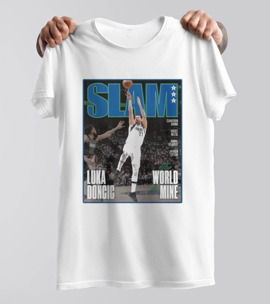 SLAM Luka Doncic The World Is Mine T-Shirt