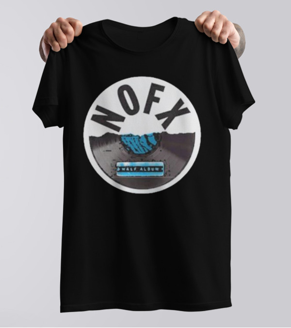 NOFX Half Album Vinyl Record T-Shirt
