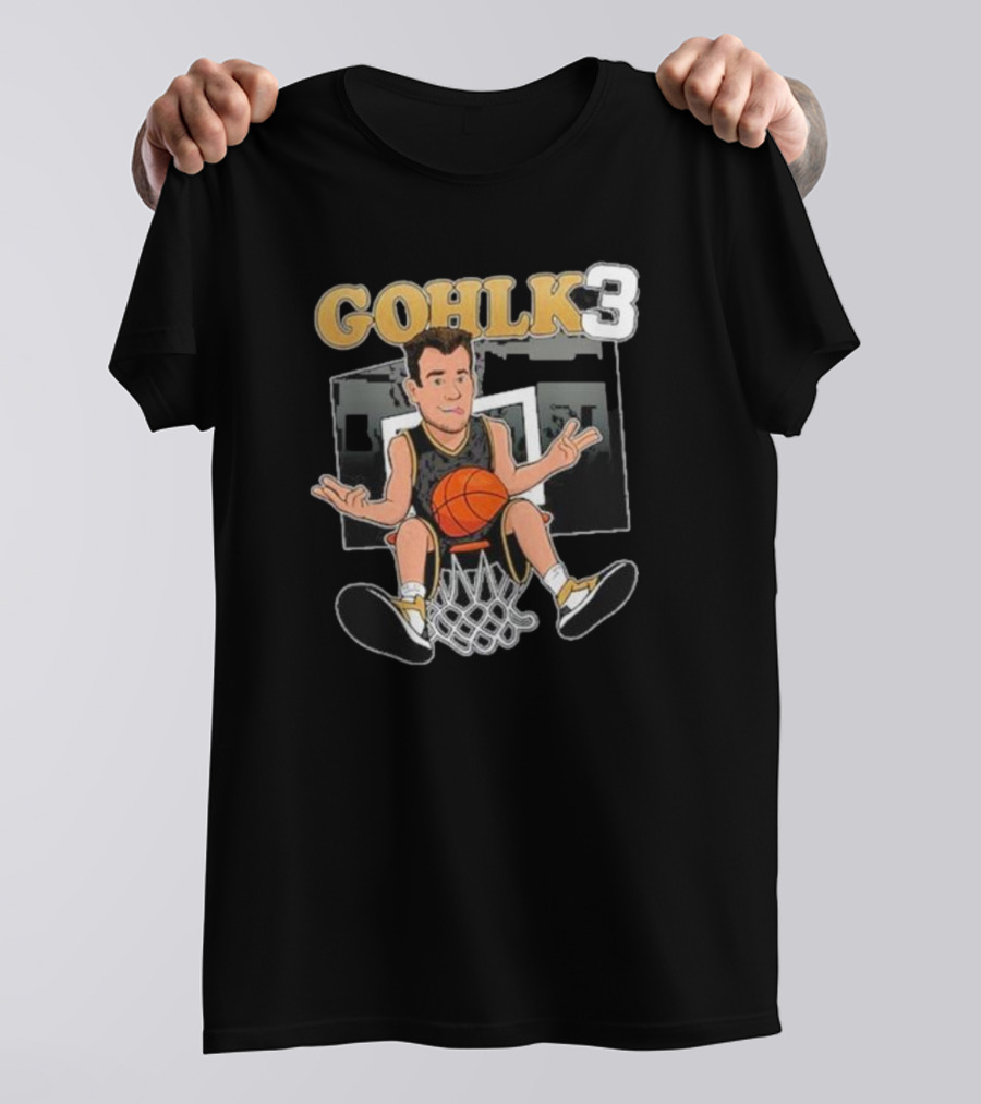 GOHLK3 Basketball Cartoon Dunk Character T-Shirt