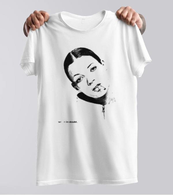 90s Kate Moss When In Doubt Portrait T-Shirt