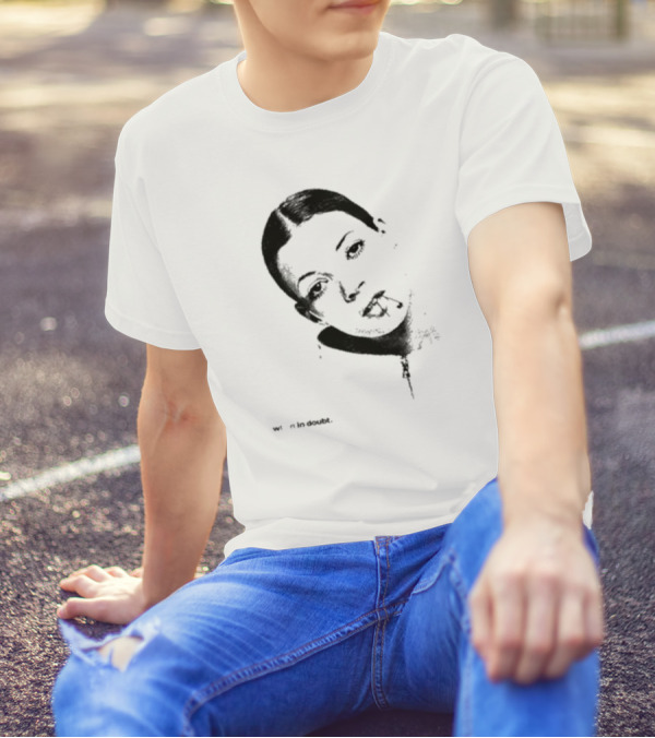90s Kate Moss When In Doubt Portrait T-Shirt