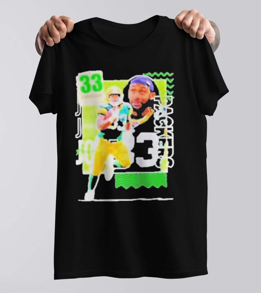 Packers Aaron Jones 33 Football Player Running Back T-Shirt