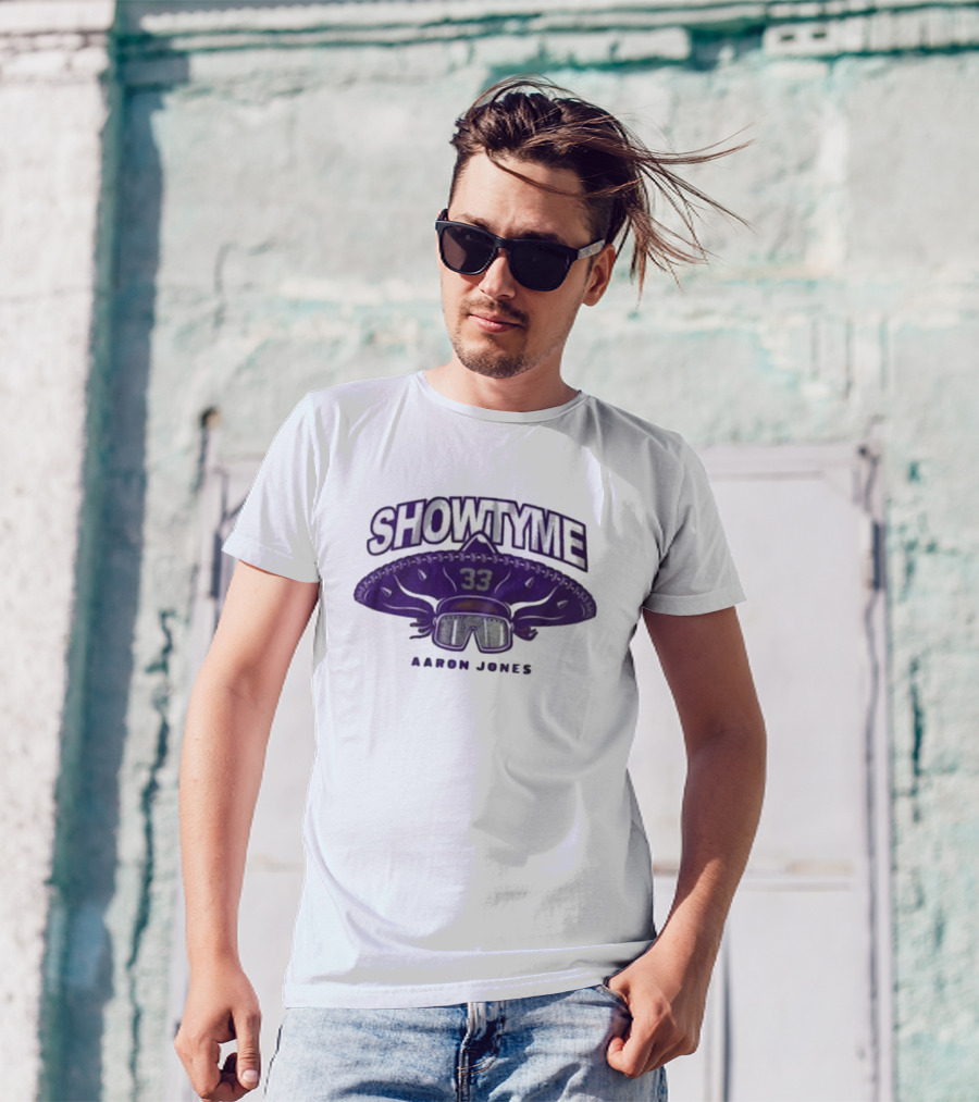 Showtyme 33 Aaron Jones Minnesota Sombrero Goggles T-Shirt