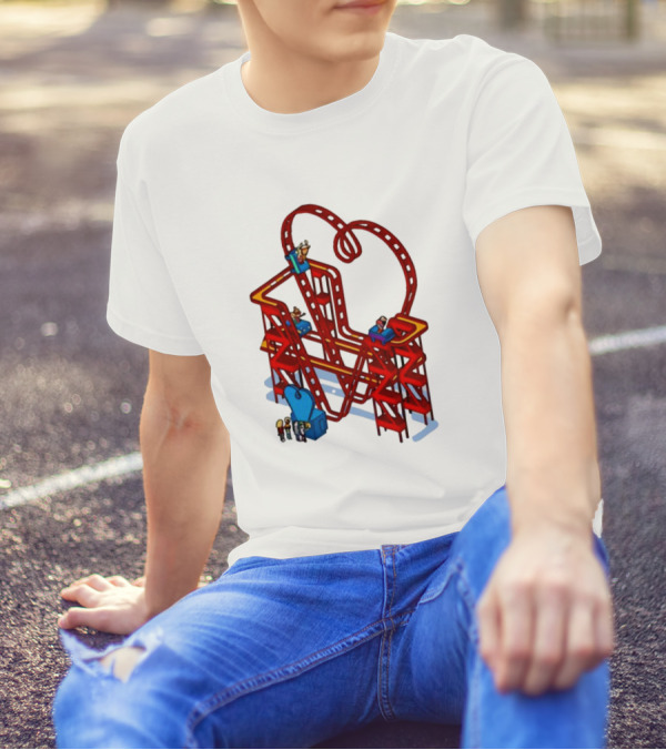 James Marriott Are We There Yet Roller Coaster Construction Fun Adventure T-Shirt