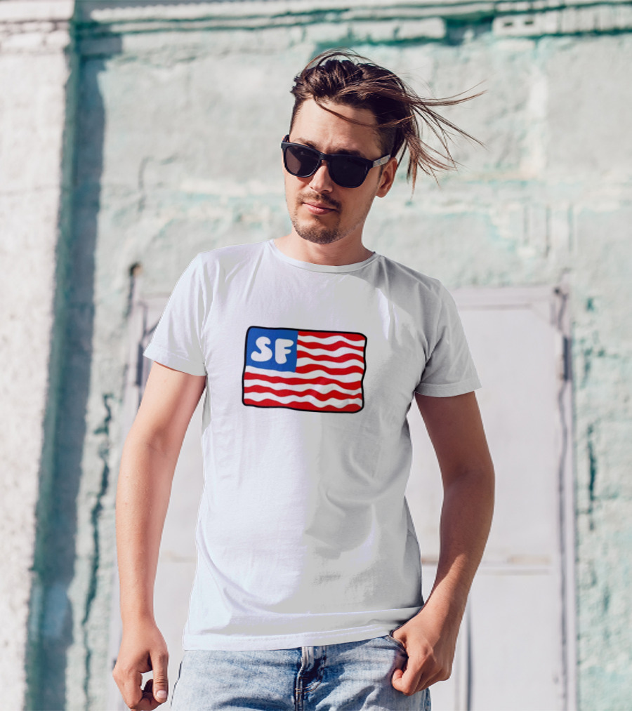 Starfit Americana SF Waves Flag T-Shirt