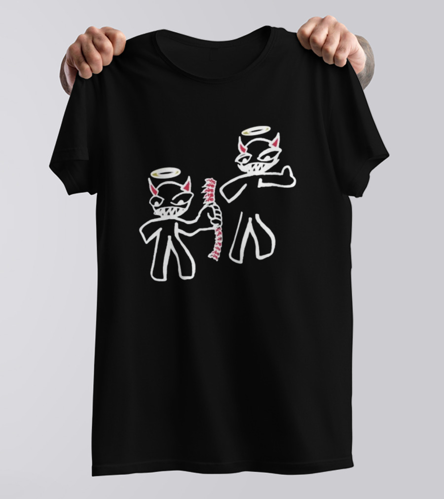 I Always Got Your Back Devil Angel Halo Duo T-Shirt