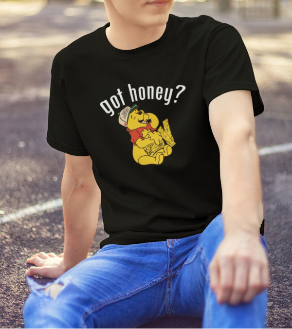 Got Honey Honey Mustard Parody With Bear And Three Strips T-Shirt
