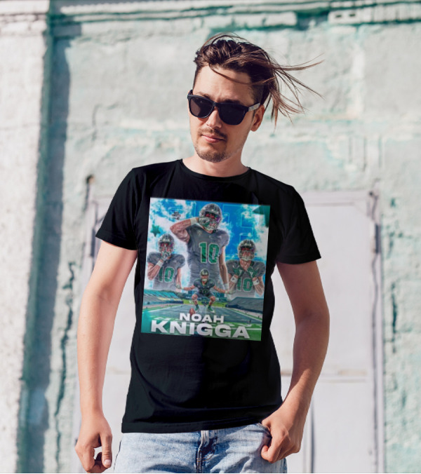 NOAH KNIGGA 10 Football Player On Field Performance Highlights T-Shirt