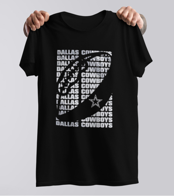 Dallas Cowboys Youth Football Star Logo Repeated T-Shirt