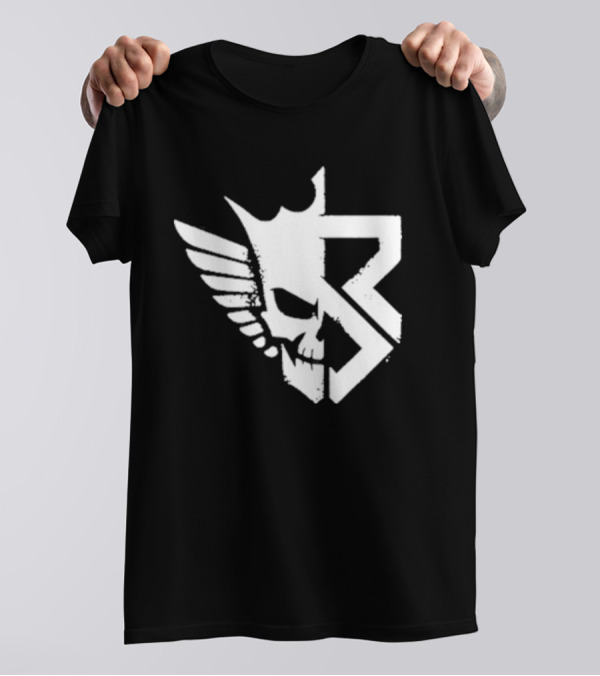 Freakin Nightmare Skull Crown Wings T-Shirt