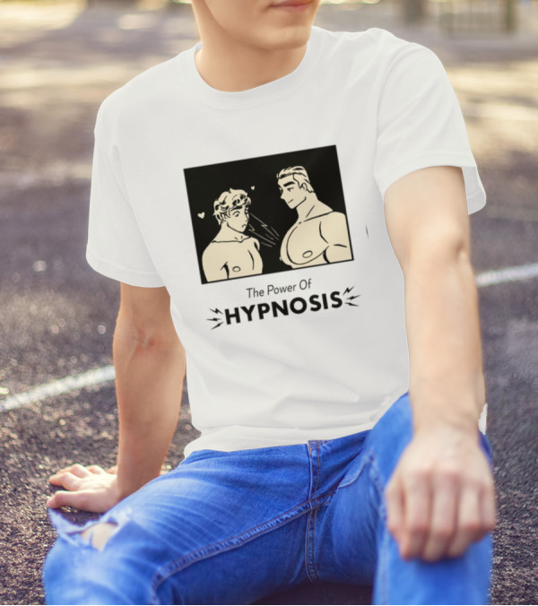 Hypnosis Power With Mesmerized Characters And Heart Symbols T-Shirt