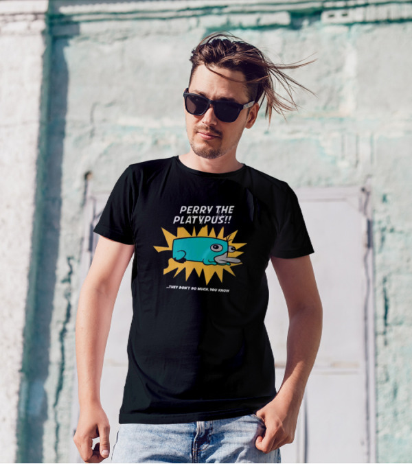 Perry The Platypus They Don't Do Much You Know Starburst Cartoon T-Shirt