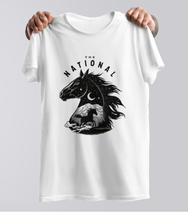 The National Mustang Starry Night Landscape Horse T-Shirt