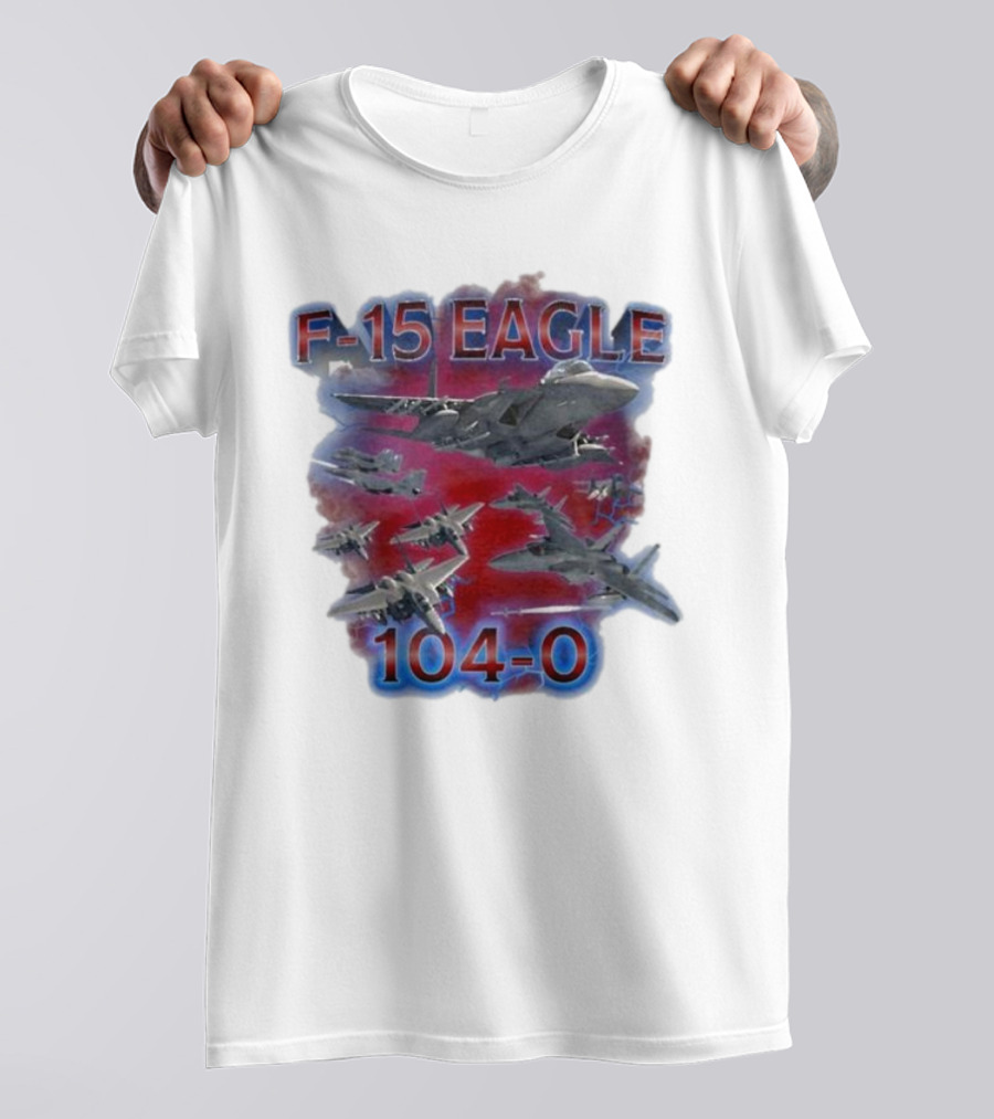 F-15 Eagle 104-0 Military Fighter Jets Aviation T-Shirt