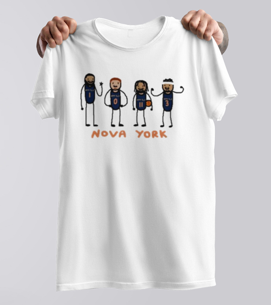 Nova York Basketball Characters Numbers 10 11 3 T-Shirt