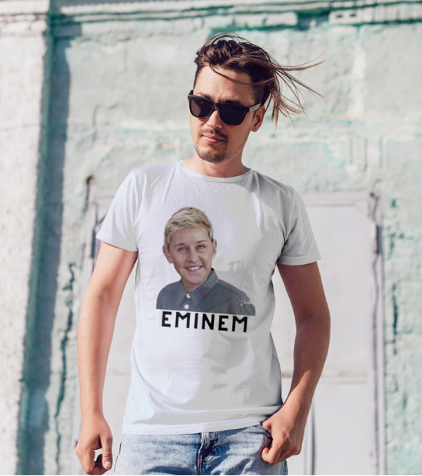 Eminem Ellen Degeneres Face Mashup T-Shirt