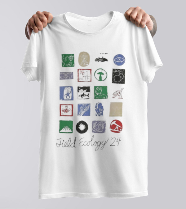 Fieldecology 24 Field Ecology Eye Mushroom Whale Hammerhead Bat Tree Planet Arrow Head T-Shirt